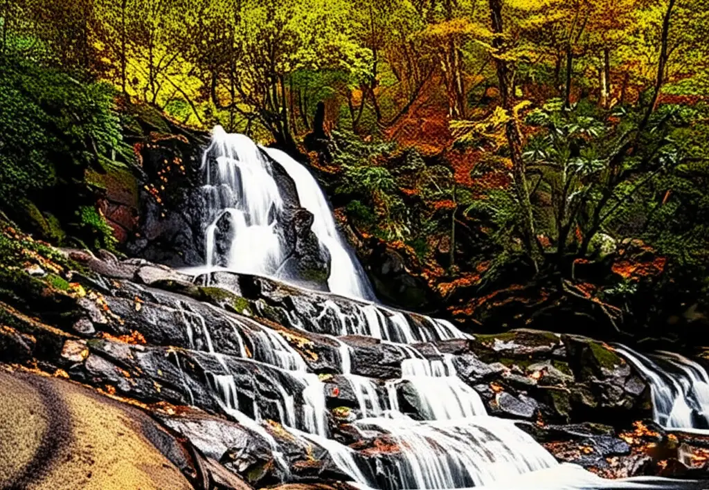laurel falls waterfall